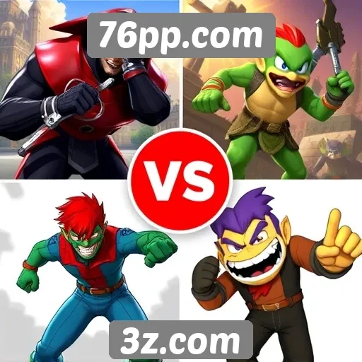 Comparação entre jogos populares no 76pp.com
