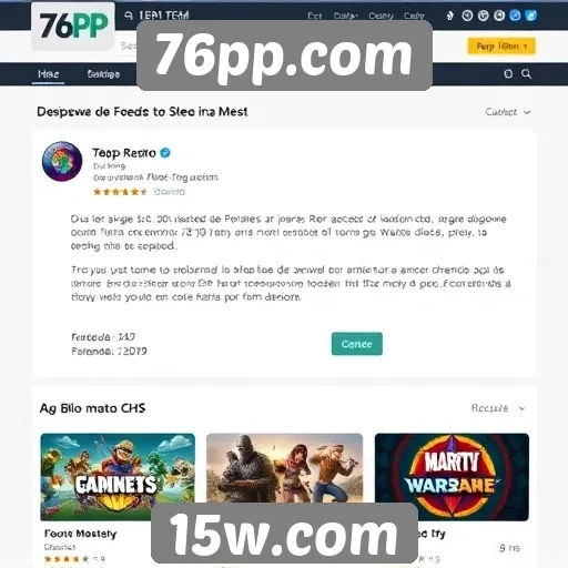 Feedback e avaliações dos usuários sobre o 76pp.com